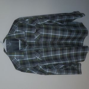 Eddie Bauer button down flannel pattern dress shirt